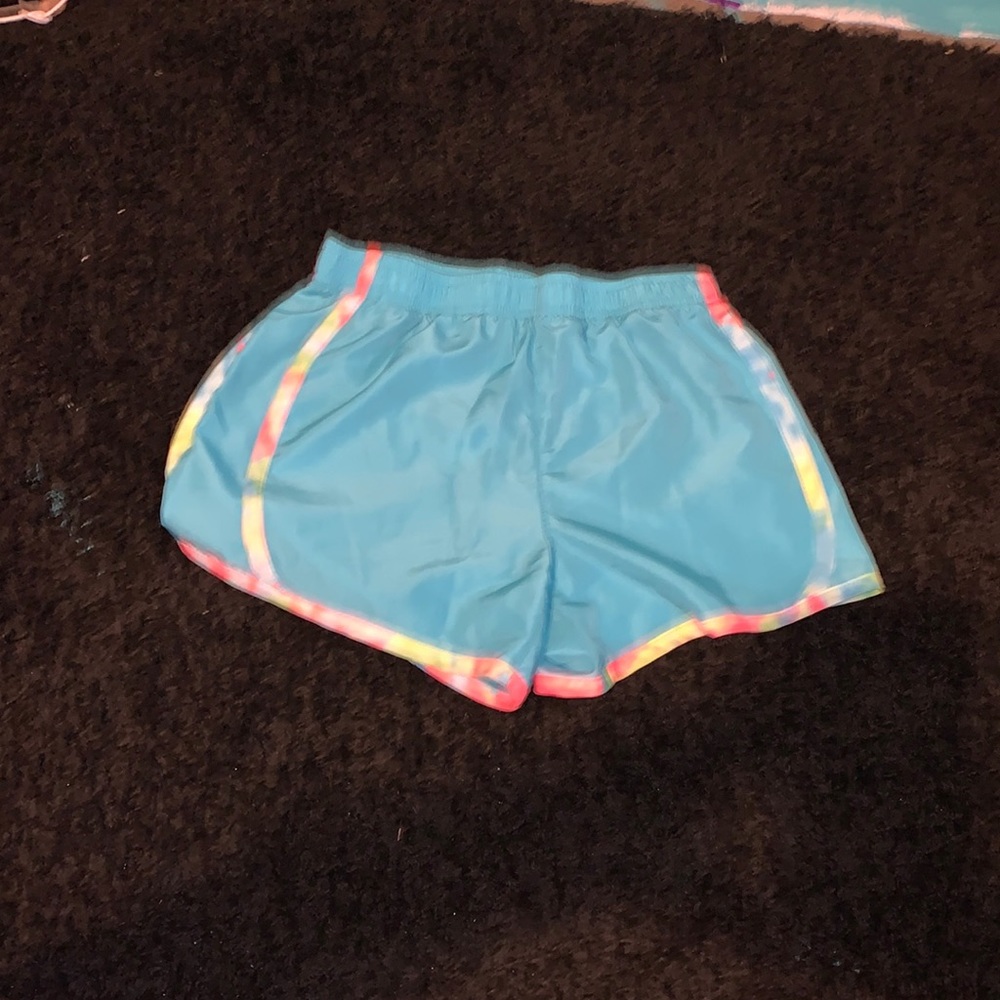Blue shorts. From cheetah. Made in china